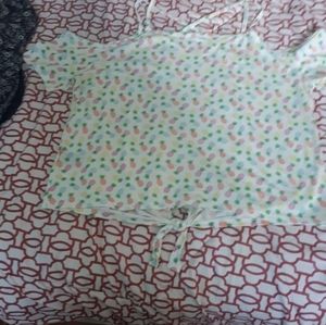 Summer Sale Joe boxer pineapple print xl blouse